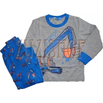 Chlapecké pyžamo Chlapecké pyžamo - bagr Kugo MP3781 , vel. 110 šedé