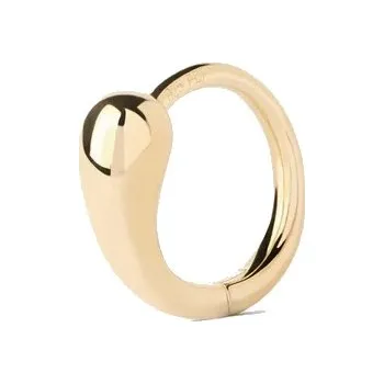 Náušnice PDPAOLA Single pozlacená kruhová náušnice Loop Hoop Essentials PG01-325-U + 2 měsíce na vrácení zboží