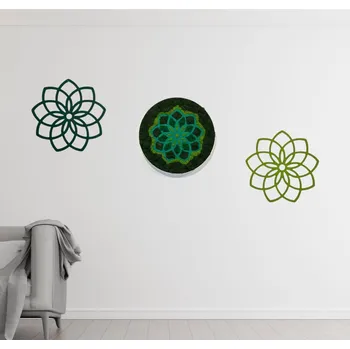 Obraz Vícedílná sestava mandal &quot;Květ&quot; Bílá