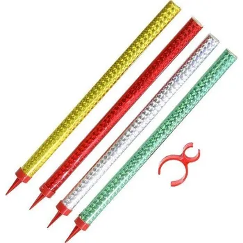 PÁRTY FONTÁNA na dort 24cm + držák na láhev - 4 ks - barevná 3/50/4