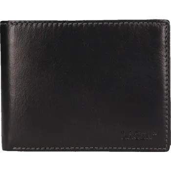 Peněženka Lagen pánská kožená peněženka černá lg-2148 black