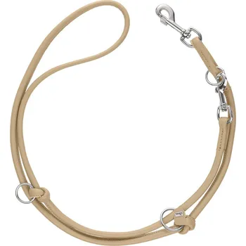 Vodítko pro psa Hunter nastavitelný vodítko Round Amalfi 10/200 béžové