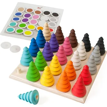 Dřevěná hračka Vzdělávací sada Ulanik Montessori dřevěná hračka "Magic forest"