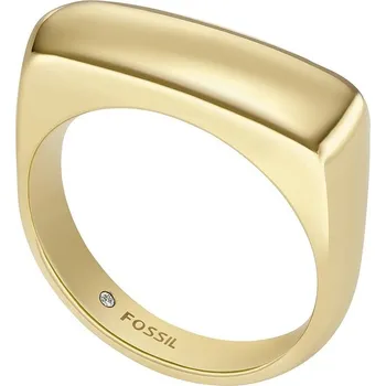Prsten Fossil Nadčasový pozlacený prsten pro ženy Heritage JF04586710 59 mm + 2 měsíce na vrácení zboží