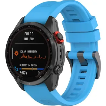 Řemínek na hodinky Jednobarevný Garmin QuickFit řemínek 20mm - Modrý GRM-GS04-01