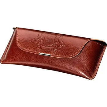 Pouzdro na brýle Ferdinand - Luxusní pánské kožené pouzdro na brýle - hnědá