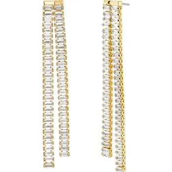 Náušnice Michael Kors Dlouhé pozlacené náušnice Brilliance Kors MKJ8416CZ710 + 2 měsíce na vrácení zboží