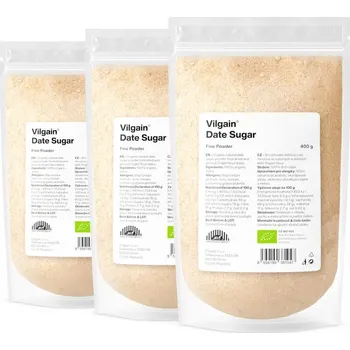 Sladidlo Vilgain Datlový cukr BIO – 3×&nbsp;400&nbsp;g