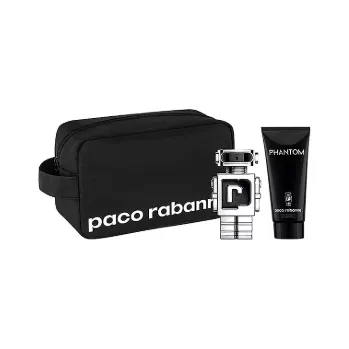 Pánský parfém Paco Rabanne Paco Rabanne Phantom, Toaletní voda 50 ml + sprchovací gél 75 ml + Kozmetická taška Pre mužov Toaletní voda