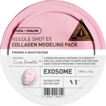 Pleťová kosmetika VT COSMETICS VT - REEDLE SHOT EX COLLAGEN MODELLING PACK - Vypínací kolagenová modelační maska s CICA a mikro jehličkami 25 g