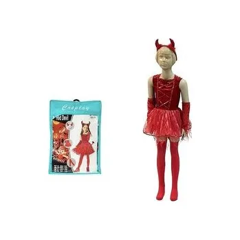 Karnevalový kostým Strój karnawałowy diablica rozm. 100-110cm