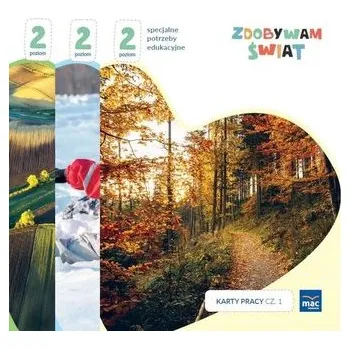 Kniha Zdobywam świat. Karty pracy cz.1-3 Poziom 2 - Justyna Hadryś [PL] (2020, Brožovaná, Mac)