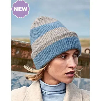 Módní doplněk Beechfield - Pletená čepice Color Block B391R