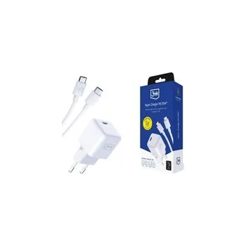 3mk síťová nabíječka Hyper Charger PD 25W + kabel USB-C