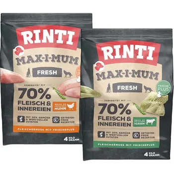 Krmivo pro psa Rinti Max-i-Mum variace chutí s kuřecím masem a dršťkami 4 kg
