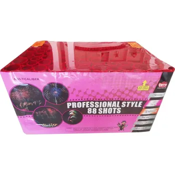 Zábavní pyrotechnika OHŇOSTROJ - BATERIE VÝMETNIC PROFESSIONAL STYLE BOX 88 RAN 2x1 - multikalibr