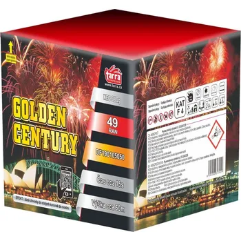 Zábavní pyrotechnika BATERIE VÝMETNIC GOLDEN CENTURY 49 RAN 2x1