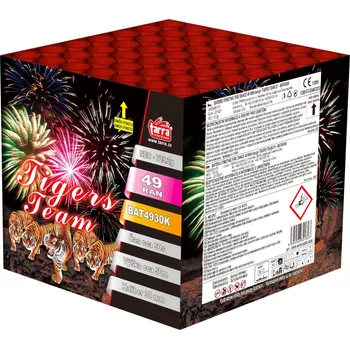 Zábavní pyrotechnika BATERIE VÝMETNIC TIGERS TEAM 49 RAN 2/1