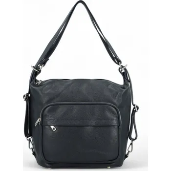 Kabelka Módní dámský kožený kabelko-batoh Delami Aimy, tmavě modrý