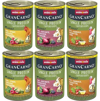 Krmivo pro psa Animonda Carny Adult Superfoods variace chutí 6x400g