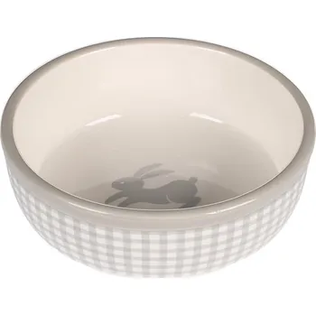 miska pro malé zvíře Flamingo Keramická miska pro králíky 360ml 13,5x4,5cm