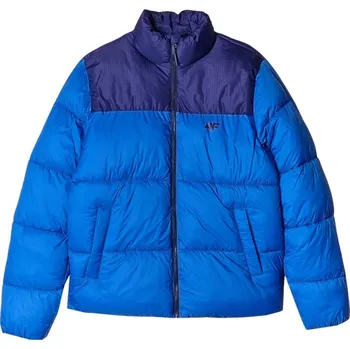 Pánská bunda Pánská zimní bunda 4F Down Jacket M485 Velikost: M / Barva: modrá