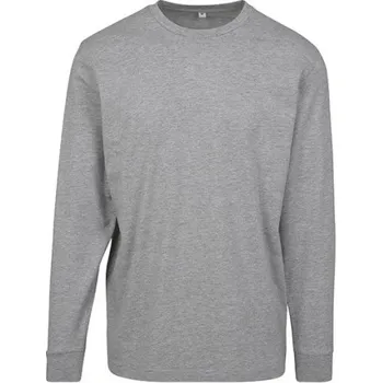 Build Your Brand Pánské triko s dlouhým rukávem BY091 Heather Grey XXL