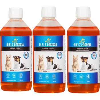 LAB V Lososový olej pro psy a kočky 3x500ml