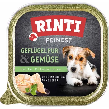 Krmivo pro psa Rinti Feinest Pur s kuřecím masem a zeleninou 22 × 150 g