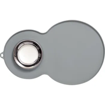 Podložka pod misku Catit Silikonová podložka Arašídy 46x29cm šedá