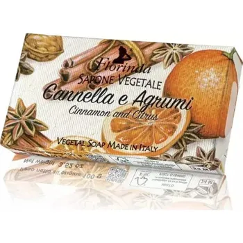 Mýdlo Florinda tuhé mýdlo na ruce Cinnamon and citrus 100g