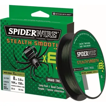 Pletená Šňůra Spiderwire Stealth Smooth8 Zelená 0,09mm 7,5kg 2000m