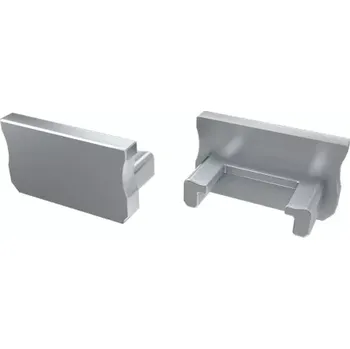 Příslušenství pro LED osvětlení PVC koncové záslepky do LED profilu A - BASIC, šedé bez otvoru