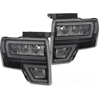 Přední světlomet TUNING-TEC Přední světla Ford F150 MK12 08-14 černá LED DRL SEQ