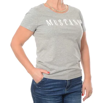 Dámské tričko Mustang Style Alma Tričko Světle šedé XS