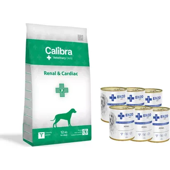 Pro psa Calibra Veterinary Diets Dog Renal Cardiac 12 kg + ENZO VET Renal 6 x 400 g