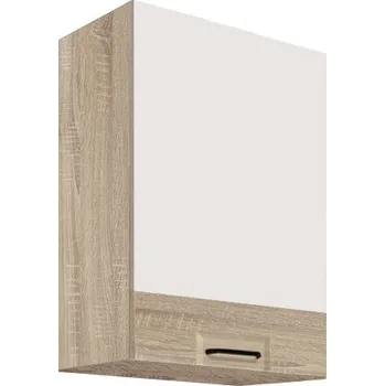 Kuchyňská skříňka Fadome Horní skříňka kuchyně Favorit 32G-45 Barva dvířek: Bílý lesk, Zvolte korpus: Borovice andersen