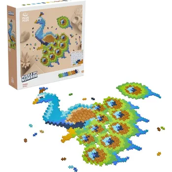 ostatní stavebnice Plus Plus Skládej podle čísel Páv 800 dílků