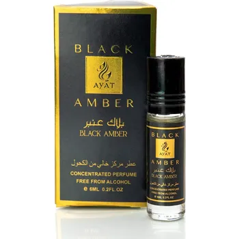 Pánský parfém Ayat Olejový parfém - BLACK AMBER 6ml - pánský