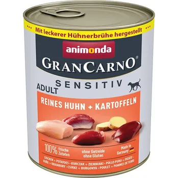 Krmivo pro psa Animonda Grancarno Sensitiv kuřecí maso a brambory 12× 800 g