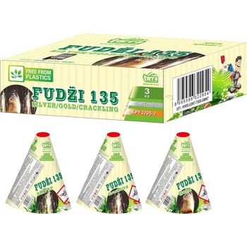 Zábavní pyrotechnika FONTÁNY FUDŽI 135 - 3 ks - GREEN LINE 18/3