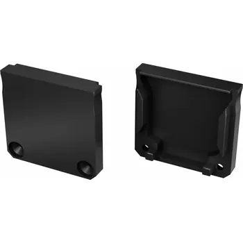 Příslušenství pro LED osvětlení ALU koncové záslepky do LED profilu DILEDA, bez otvoru, černé