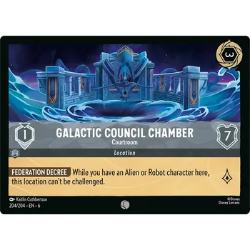 Sběratelská karetní hra Galactic Counsil Chamber 204/204 - Azurite Sea Typ karty: Non-Holo