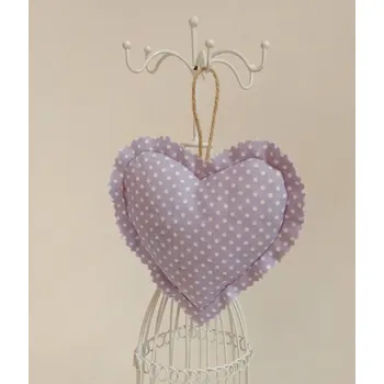 Levandulové srdce PUNTÍKY