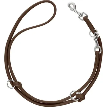 Vodítko pro psa Hunter nastavitelný vodítko Round Amalfi 10/200 hnědé