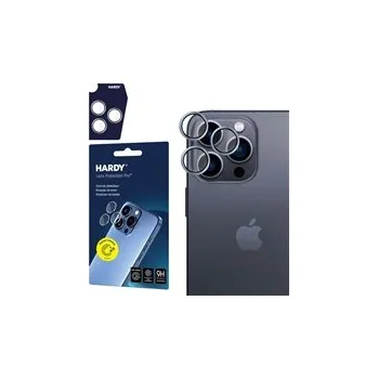 Telefonní příslušenství 3mk Hardy Lens Protection Pro pro iPhone 16 Pro /16 Pro Max Titanium Silver