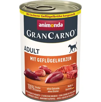 Pro psa Animonda GranCarno Adult s drůbežími srdci 6x400g