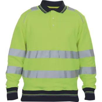 Pánská mikina Knoxfield Knoxfield Pánská HI-VIS polo mikina 03060071 žlutá XS