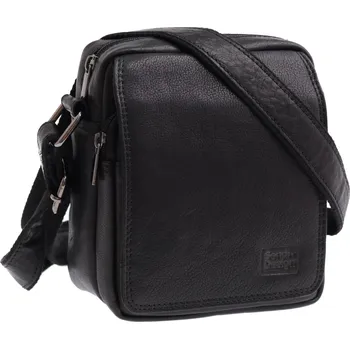 Pánská kožená taška přes rameno Sendi Design T-736 černá