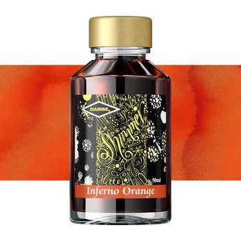 Inkoust Diamine Shimmering 50 ml - Inferno Orange